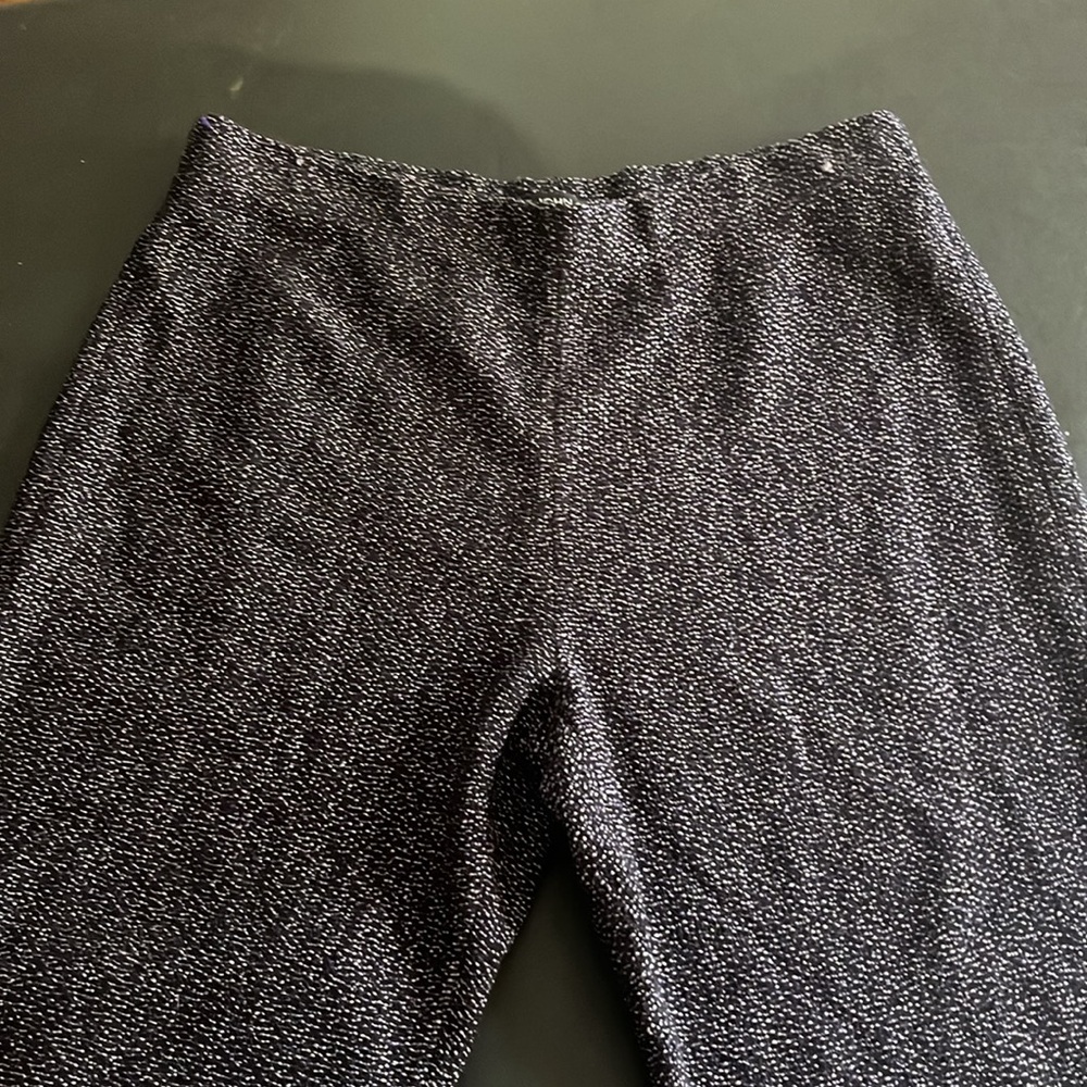 St. John elastic waist pants, fairly wide leg, size medium, heavy wool blend.